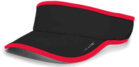 black / red