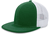 dark green / white