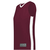 maroon / white