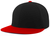 black / red