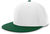 white / dark green