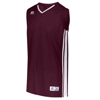 maroon / white