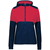 navy / scarlet