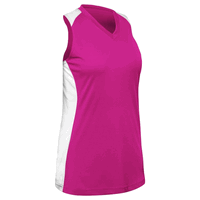 fuchsia / white