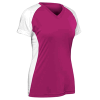 fuchsia / white