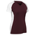 maroon / white