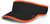 black / orange