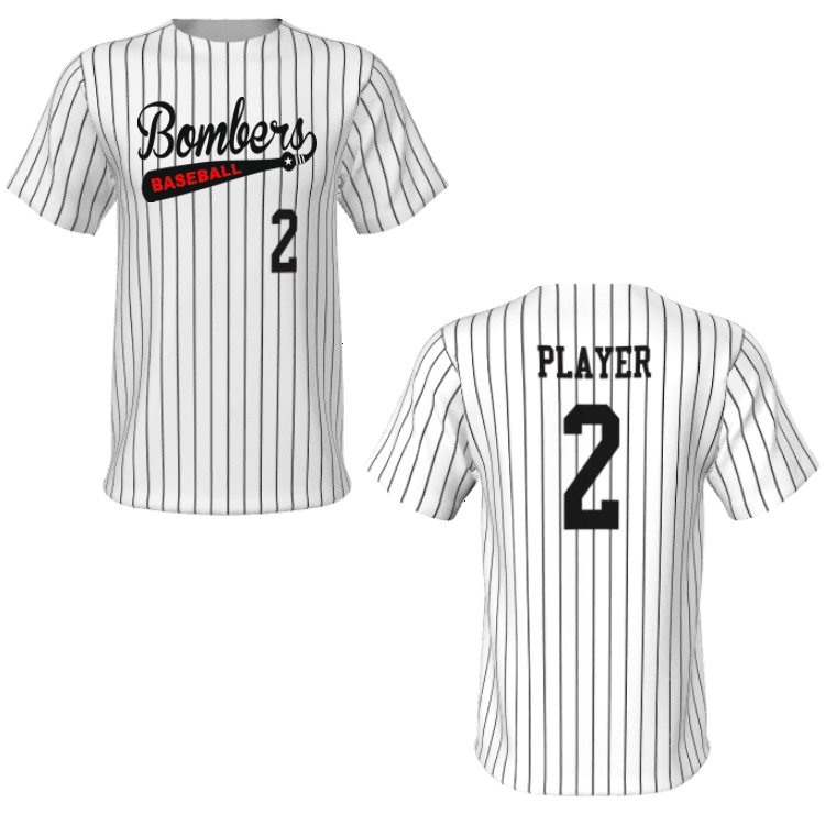 Sublimated Baseball Jerseys Custom Pinstripes Juice JPL003