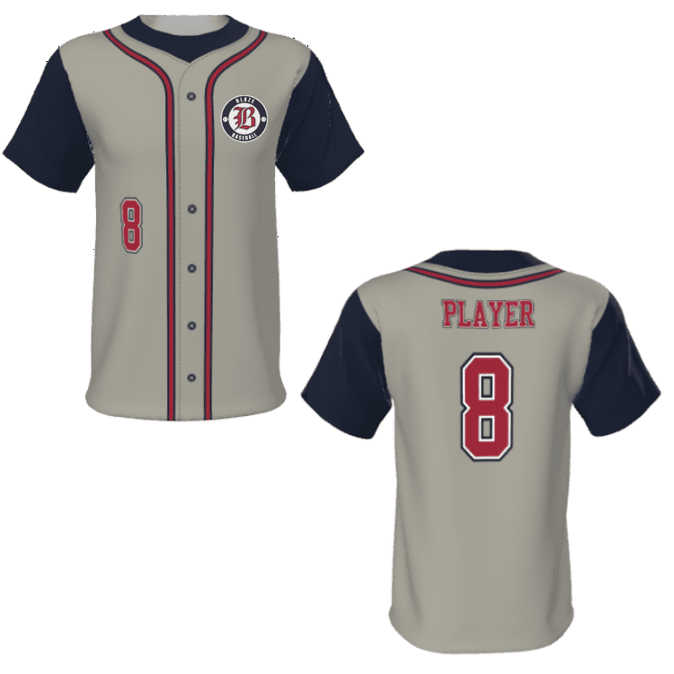 Sublimated Baseball Jerseys Button Down + Logo Juice JPL004