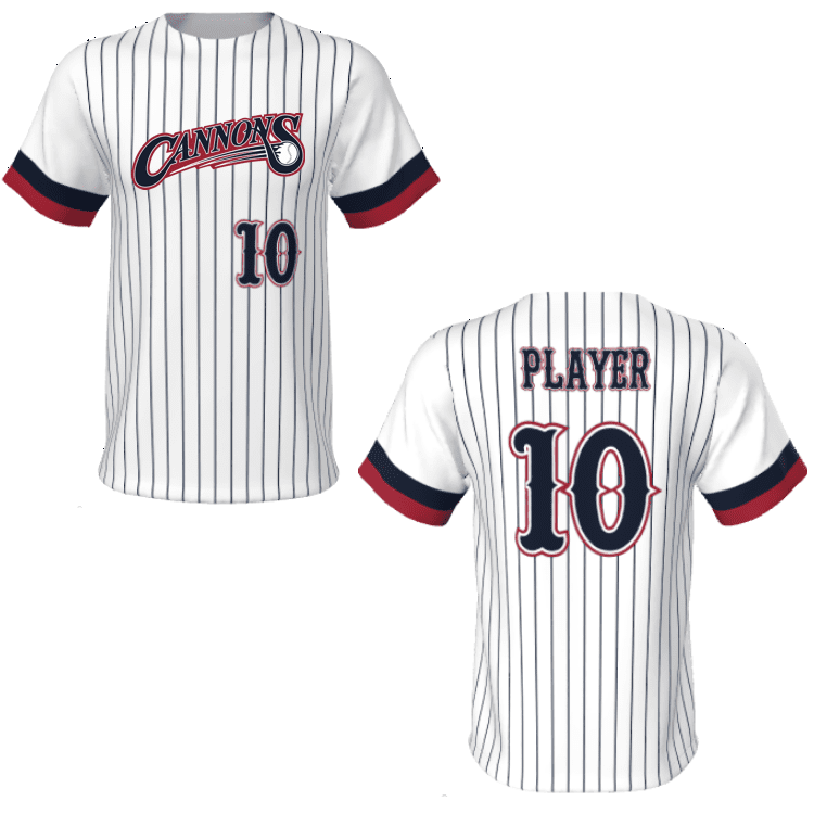 Sublimated Baseball Jerseys Pinstripe + Logo Juice JPL001