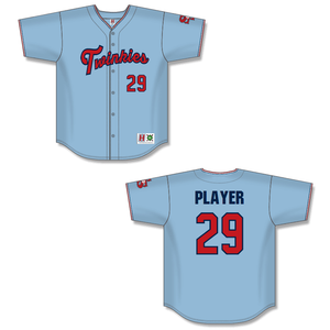 Twins HG400-MIN Vintage Full Button Baseball Jerseys