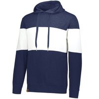 navy heather / white