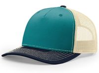 blue teal - birch / navy