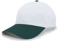 white / dark green