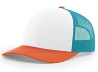 white / hawaiian blue / orange