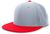 silver / red