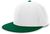 white / dark green
