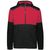 black / scarlet