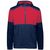 navy / scarlet