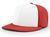 white panel / red