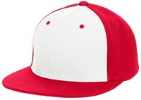 white panel / red
