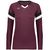 maroon - black / white