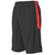 black / red