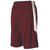 maroon / white
