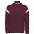 maroon / white