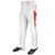 white / scarlet