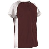 maroon / white