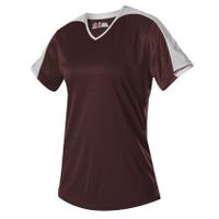 maroon / white