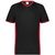 black / red