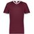 maroon / white