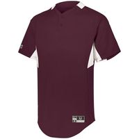 maroon / white