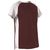 maroon / white