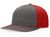 charcoal / red