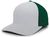 silver / dark green
