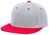 silver / red