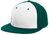 white panel / dark green