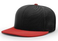 black / red