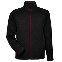 black / red