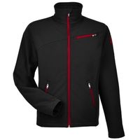 black / red