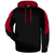 black / red