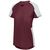 maroon / white