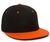 black / orange