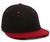 black / red