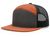 charcoal - burnt orange / black