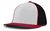white panel - black / scarlet red