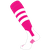 neon pink / white